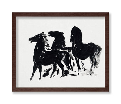 Leo Gestel - Three Black Horses