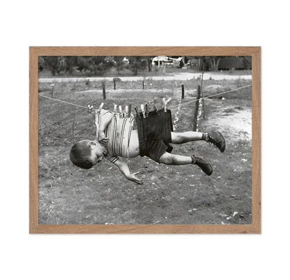 Kid on Clothesline