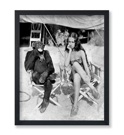 Dorothy Lamour and Jiggs the Chimpanzee