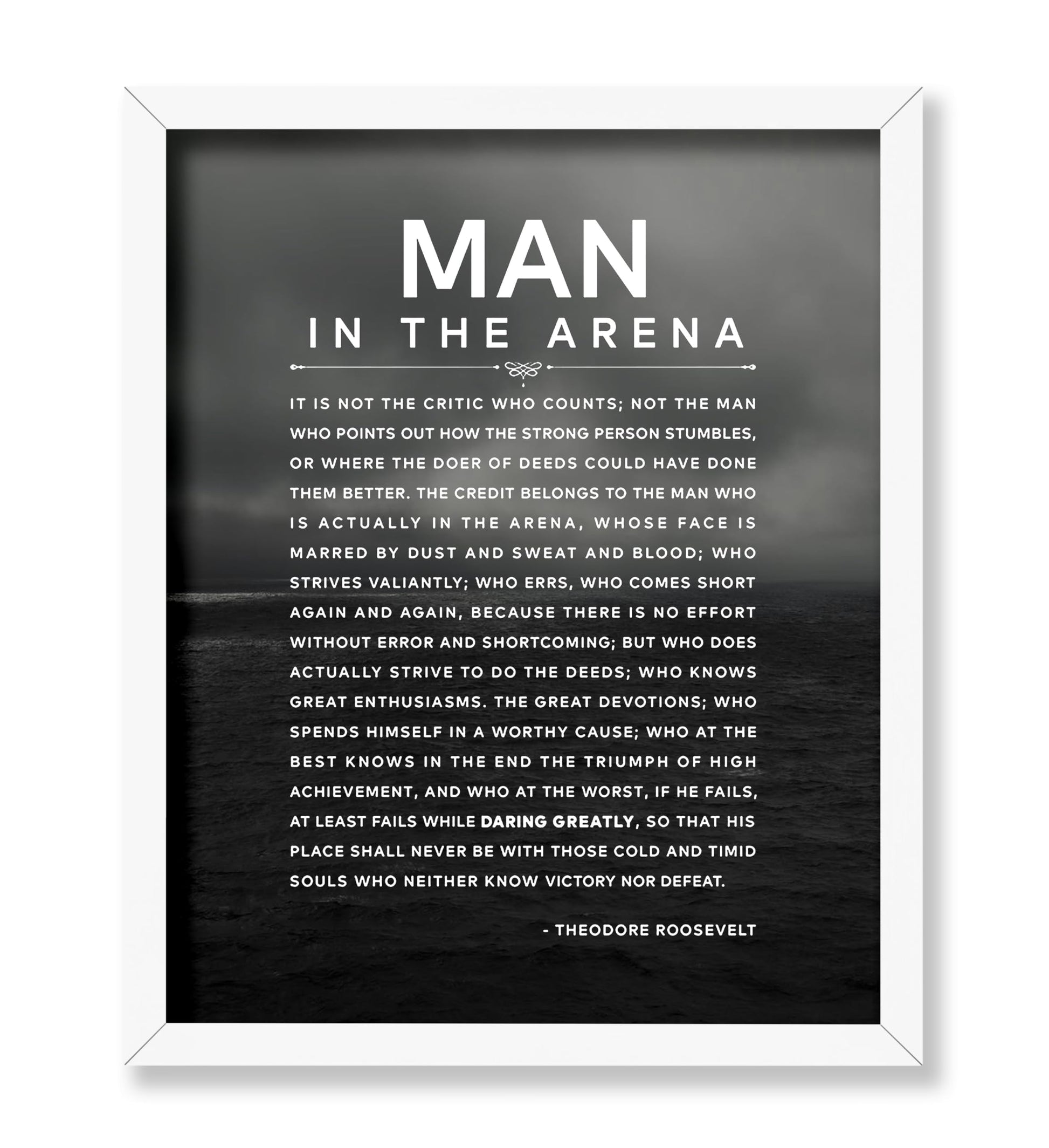 Theodore Roosevelt - Man In The Arena