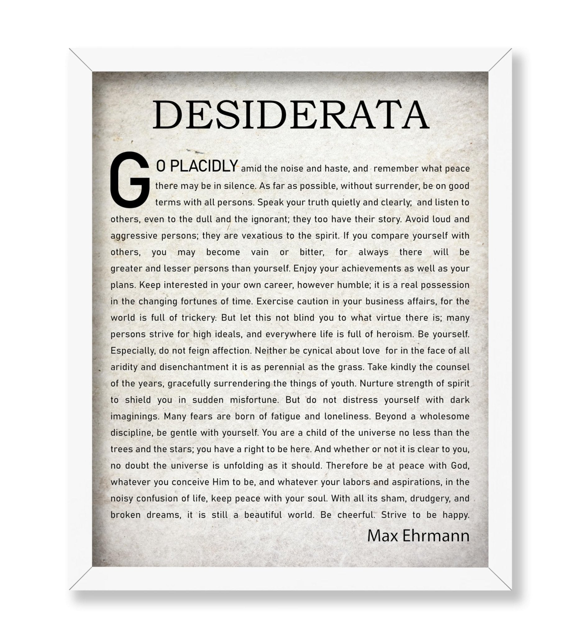 Desiderata Quote
