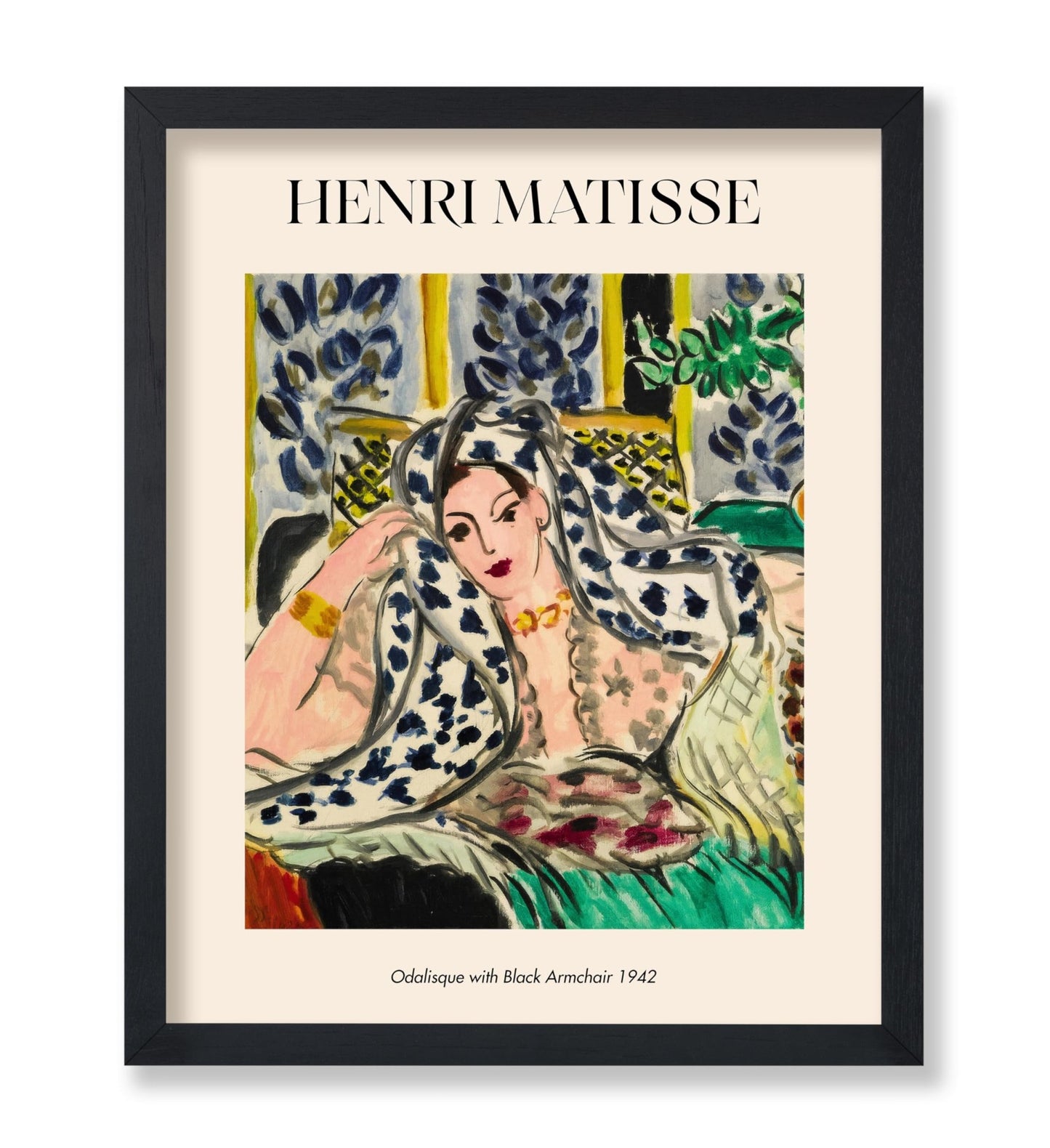 Henri Matisse - Odalisque with Black Armchair