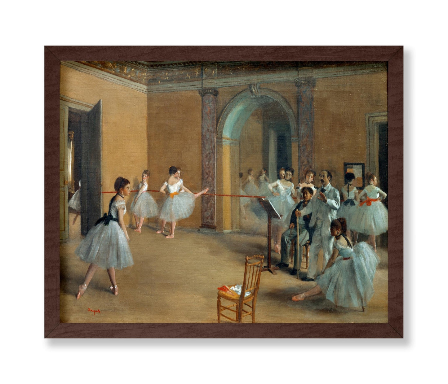 Edgar Degas - The Dance Foyer at the Opera on the rue Le Peletier