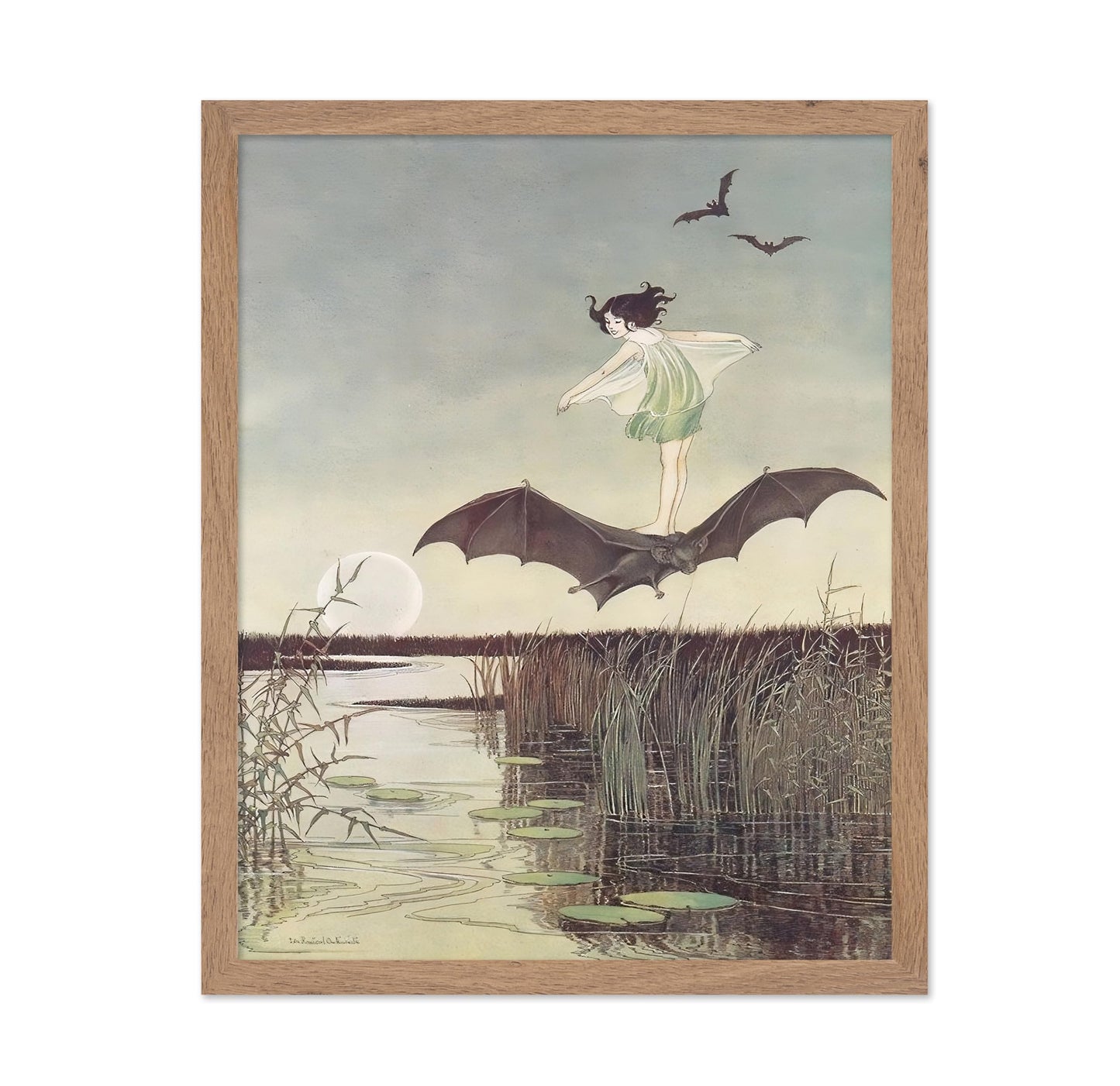 Winged Fairy & Black Bat