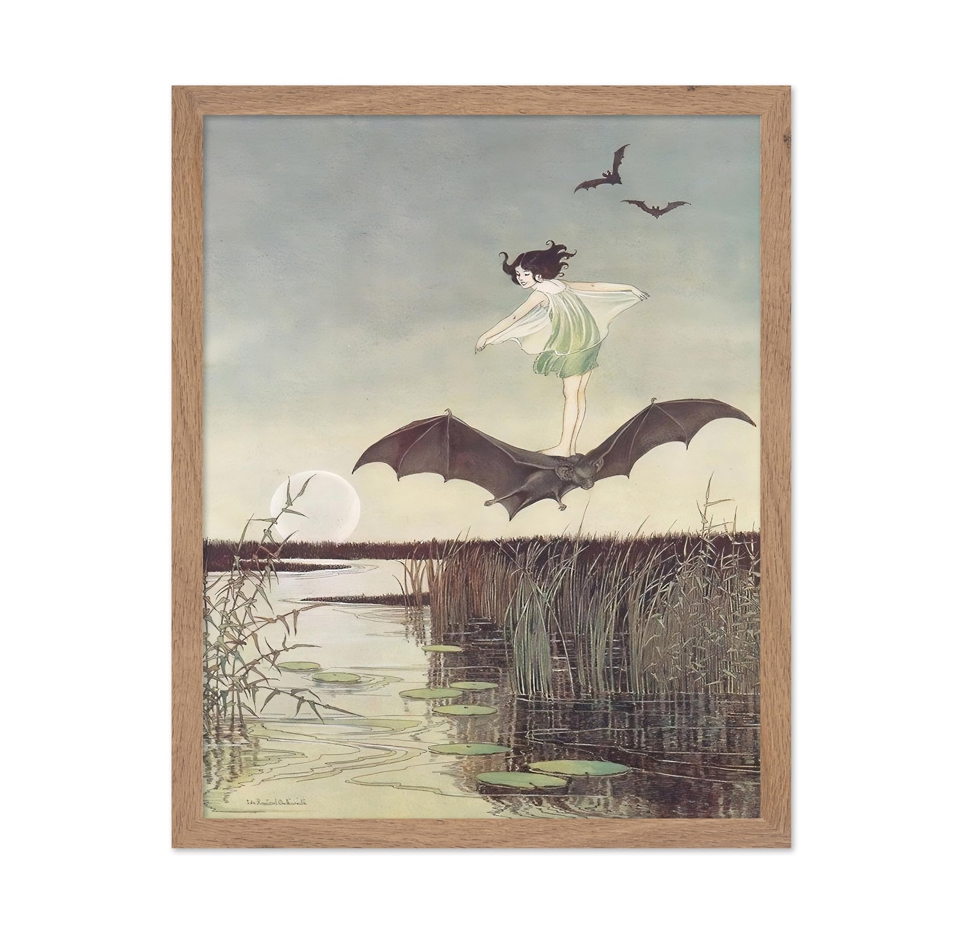 Winged Fairy & Black Bat