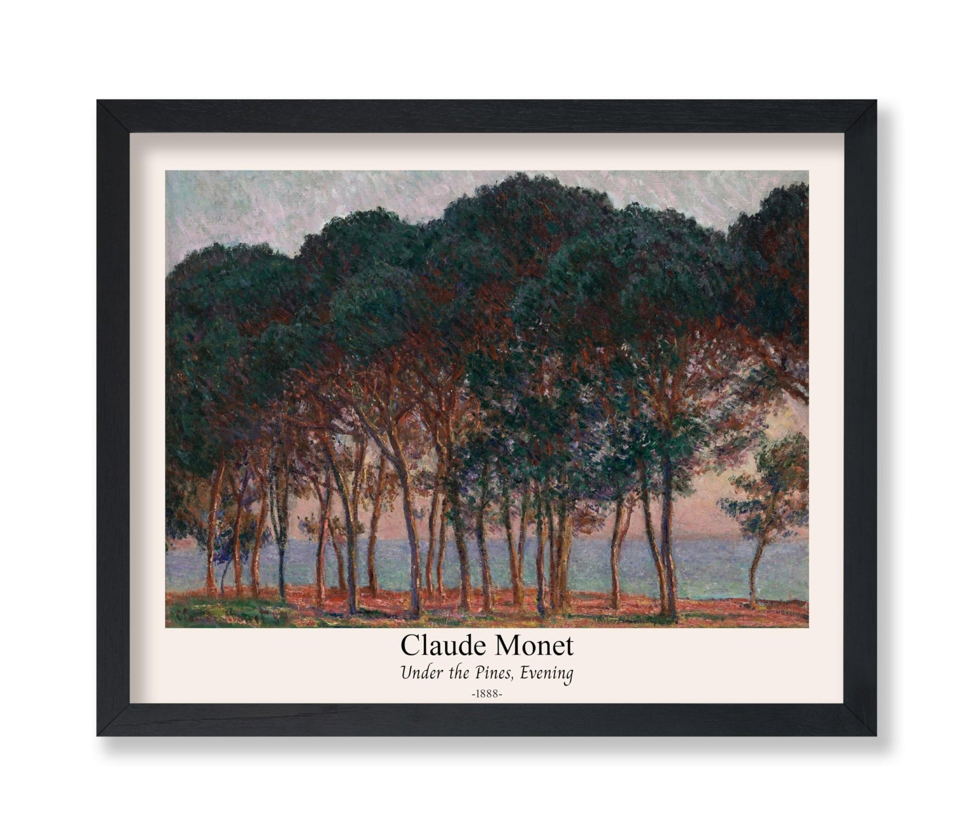 Claude Monet - Under the Pines Evening