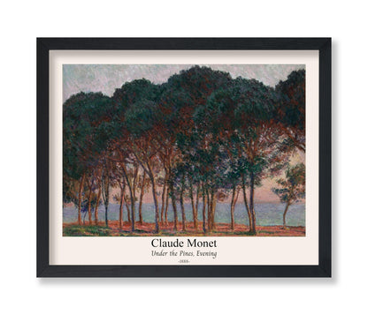 Claude Monet - Under the Pines Evening