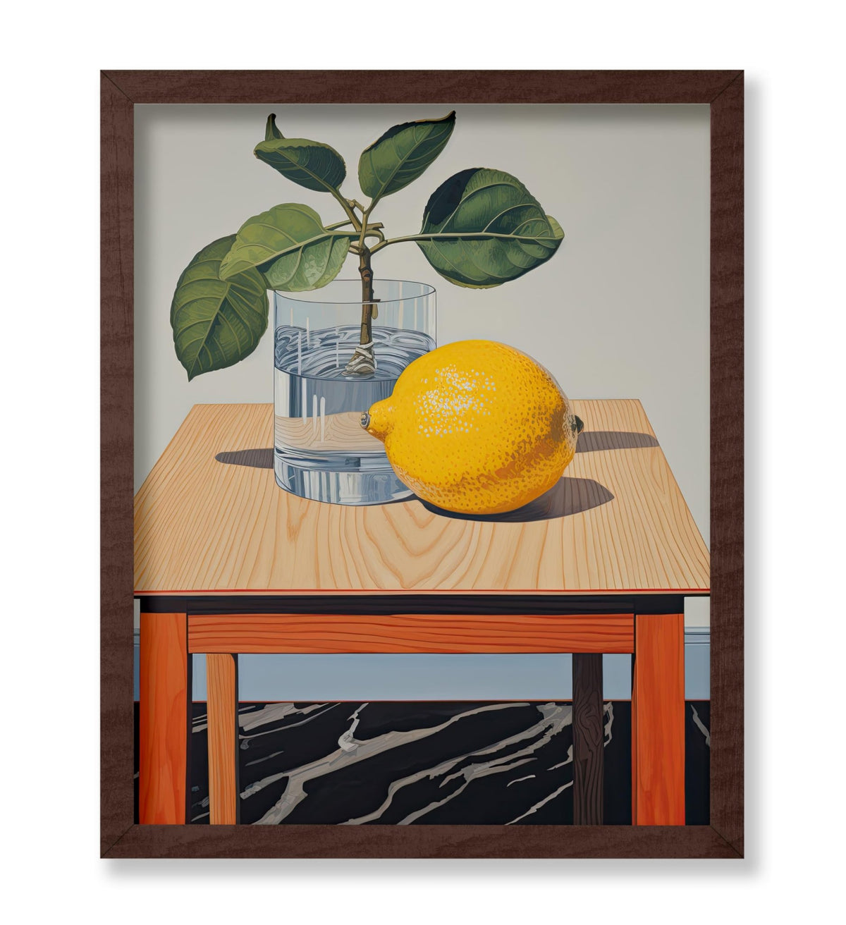 Lemon Branch in Vase
