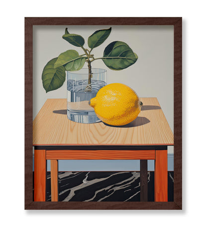 Lemon Branch in Vase