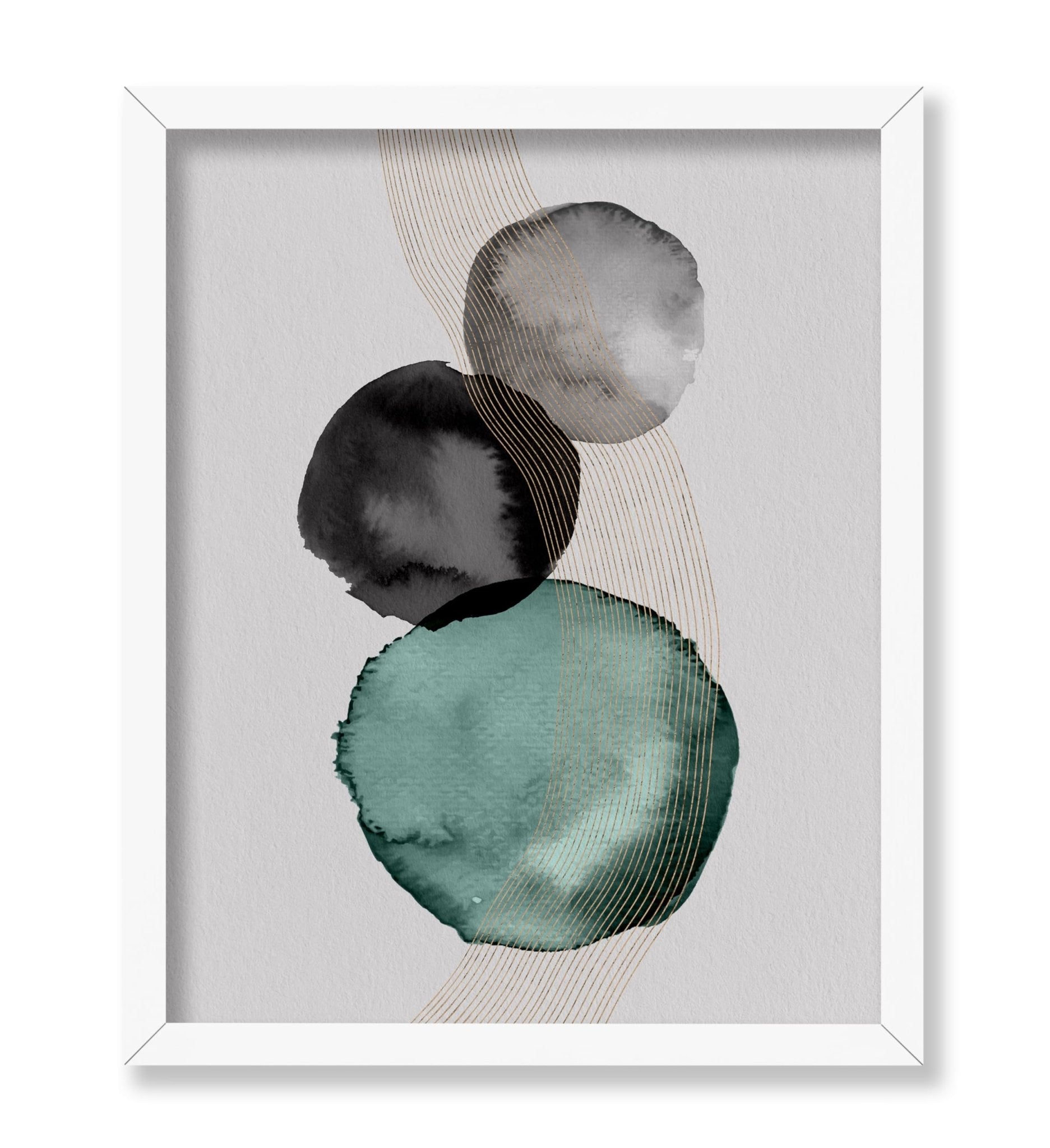 Watercolor Circles No4