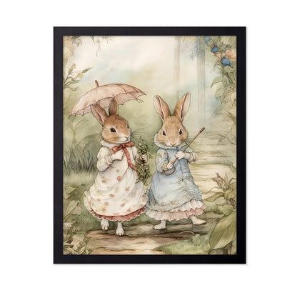 Two Cute Rabbits