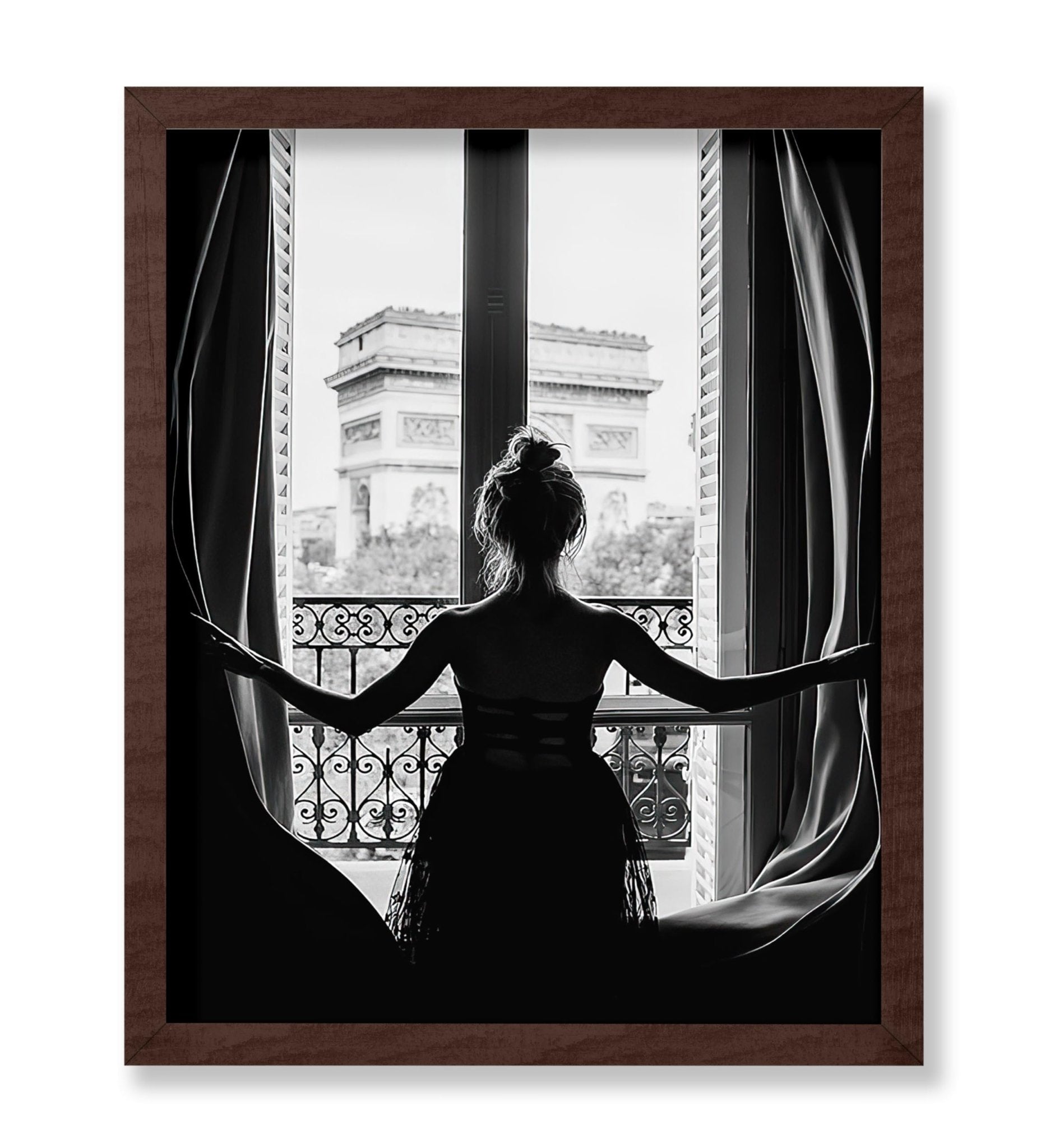 Girl in Paris Window