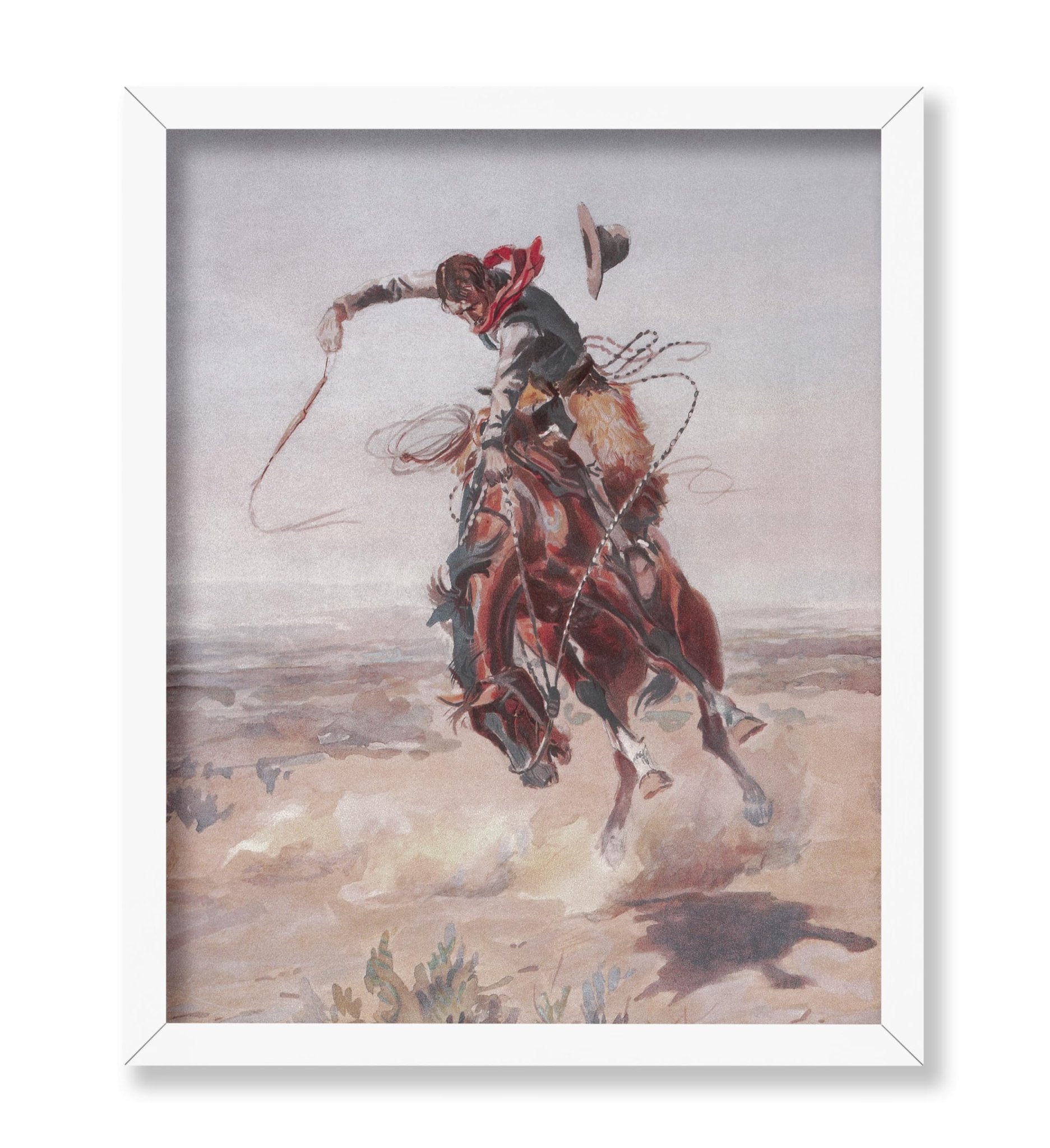 Charles Marion Russell - A Bad Hoss No1