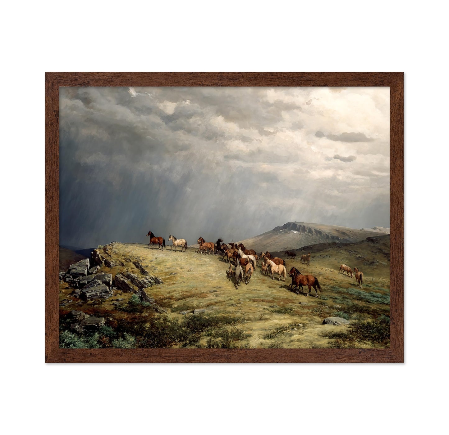 Horses in The Mountains
