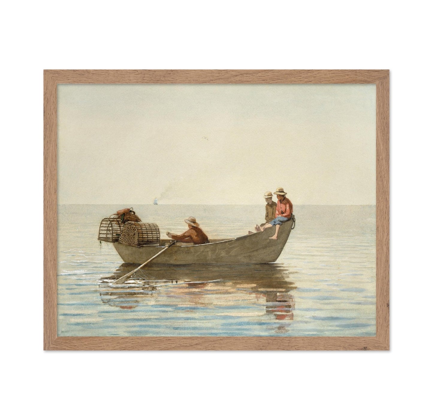 Three Boys in a Dory with Lobster Pots