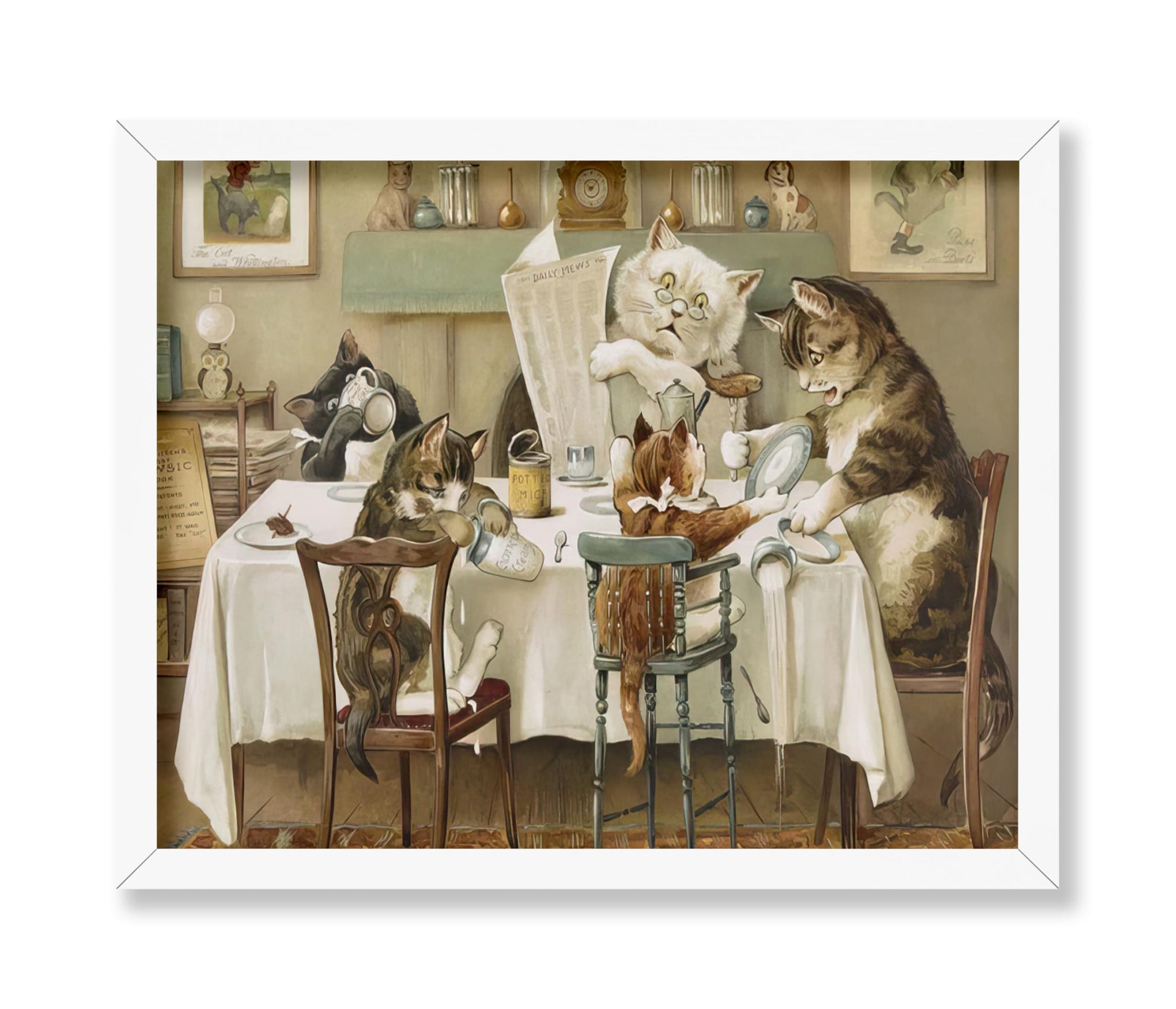 Cats At Meal Time