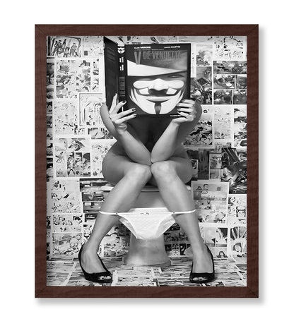 Girl on Toilet