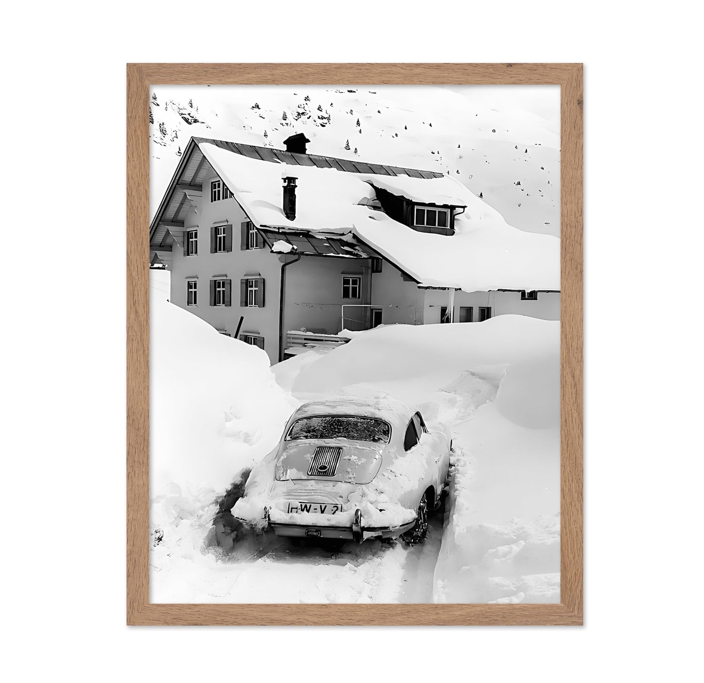 Car Stuck in Snow