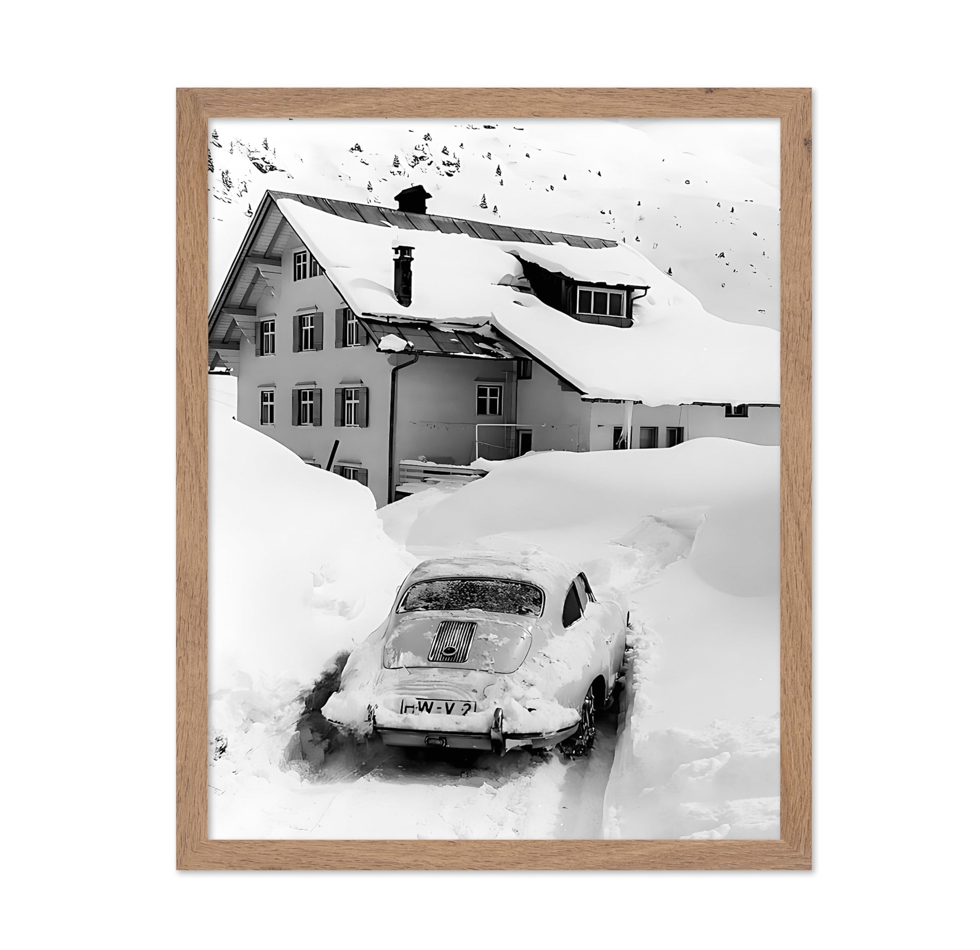 Car Stuck in Snow
