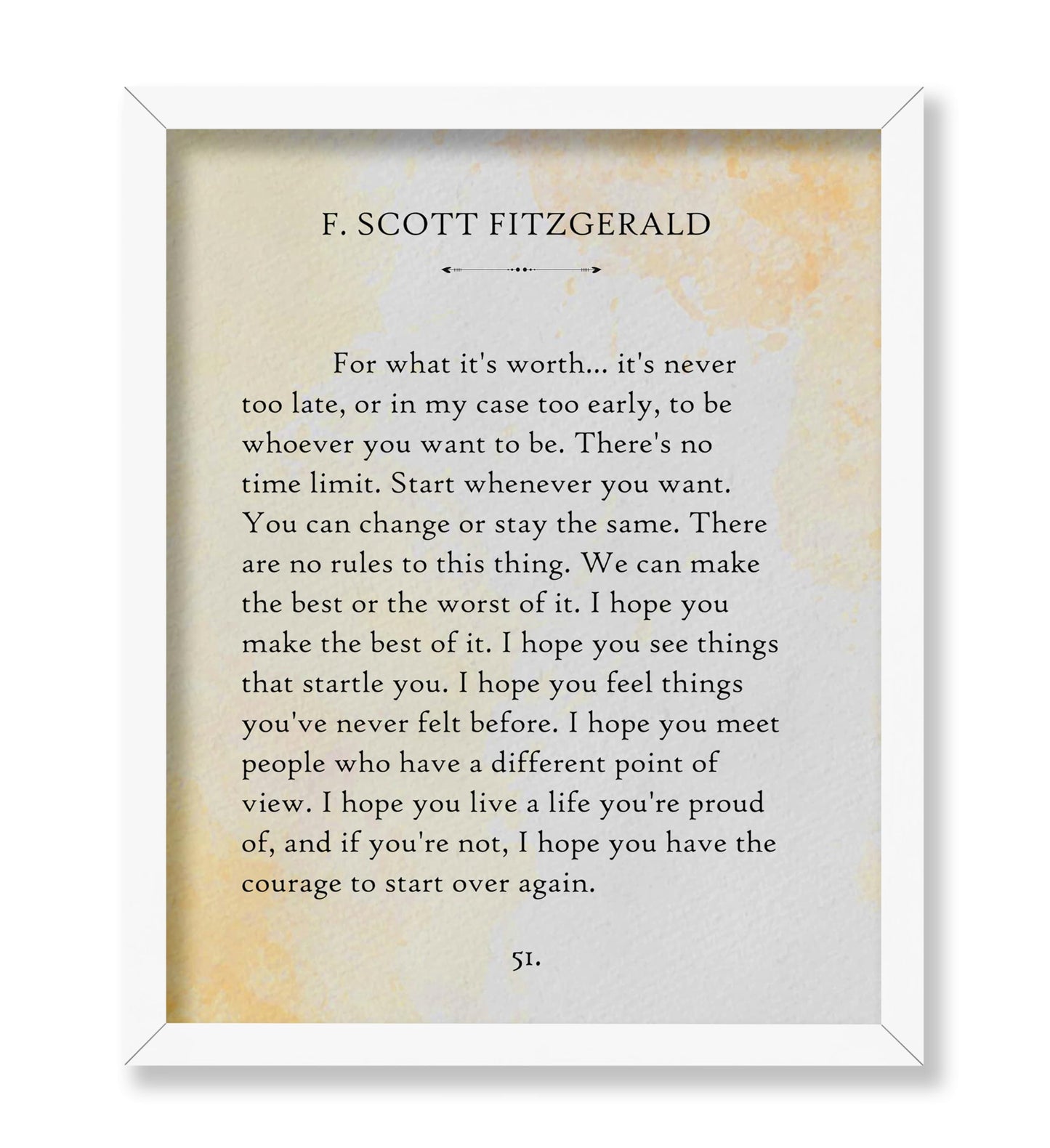 F. Scott Fitzgerald - For What It's Worth