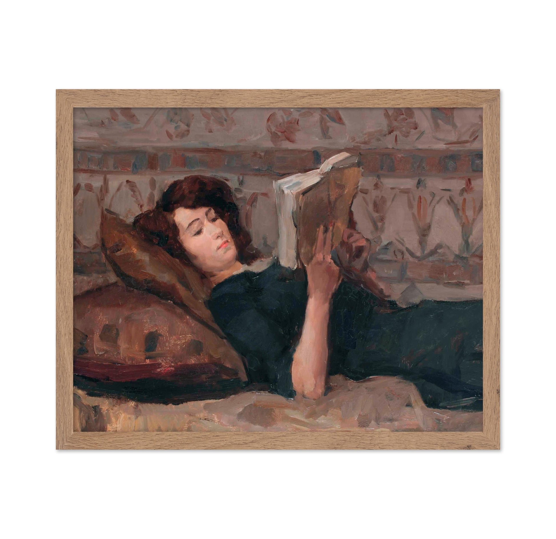 Girl Reading on a Divan