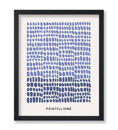 Pointillisme Dots in Blue