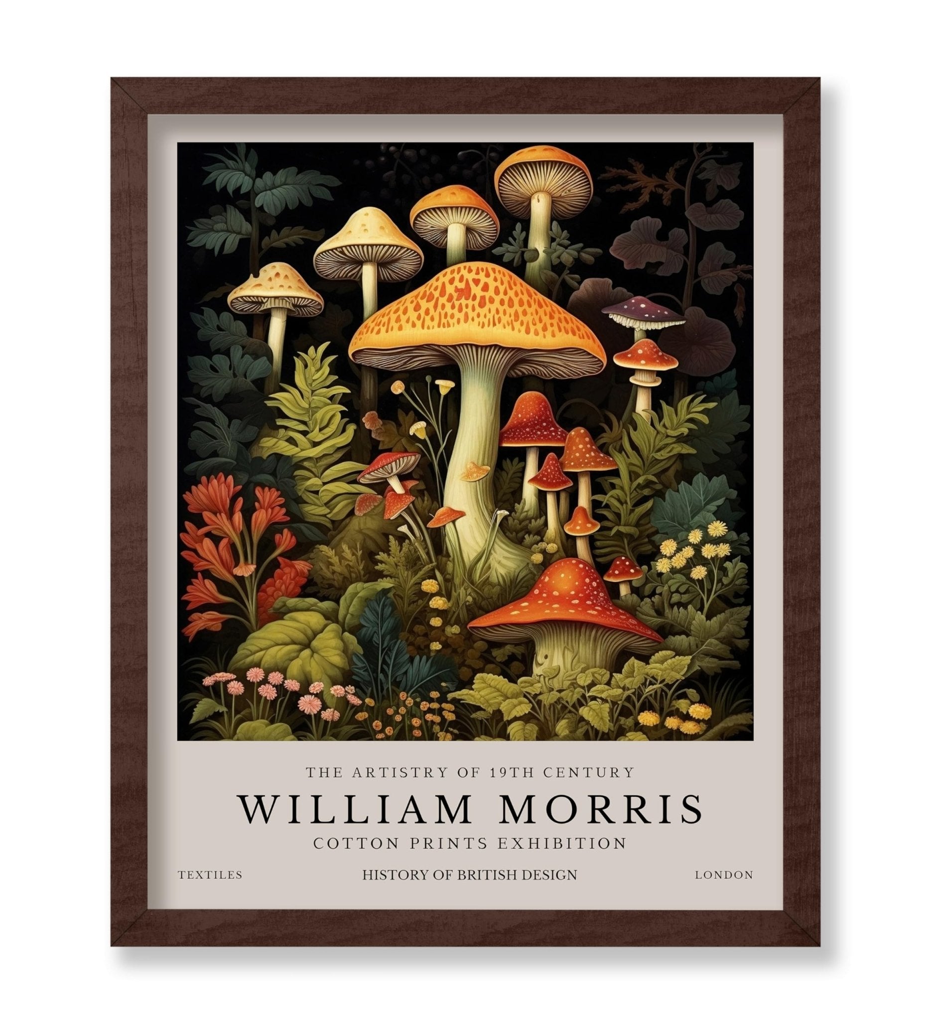 William Morris - Mushrooms No1