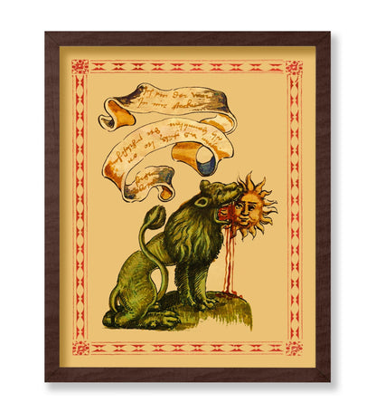 Green Lion Devouring The Sun