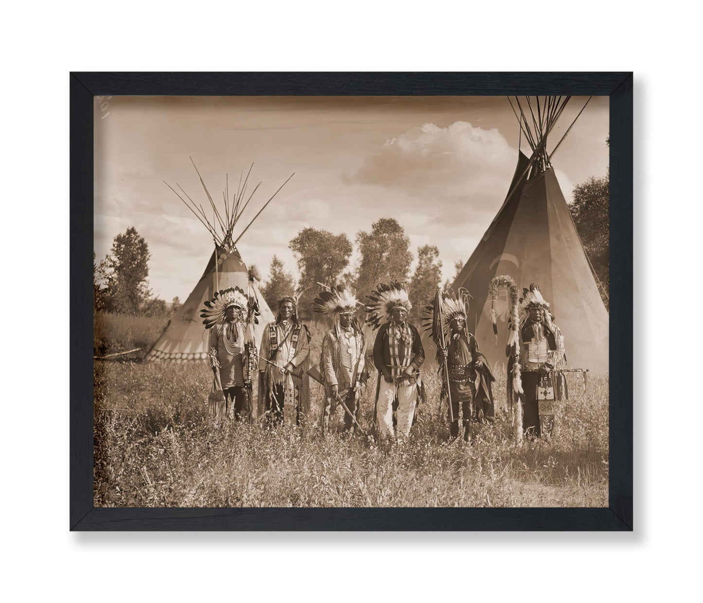 Crow Creek Warriors on the Crow Reservation