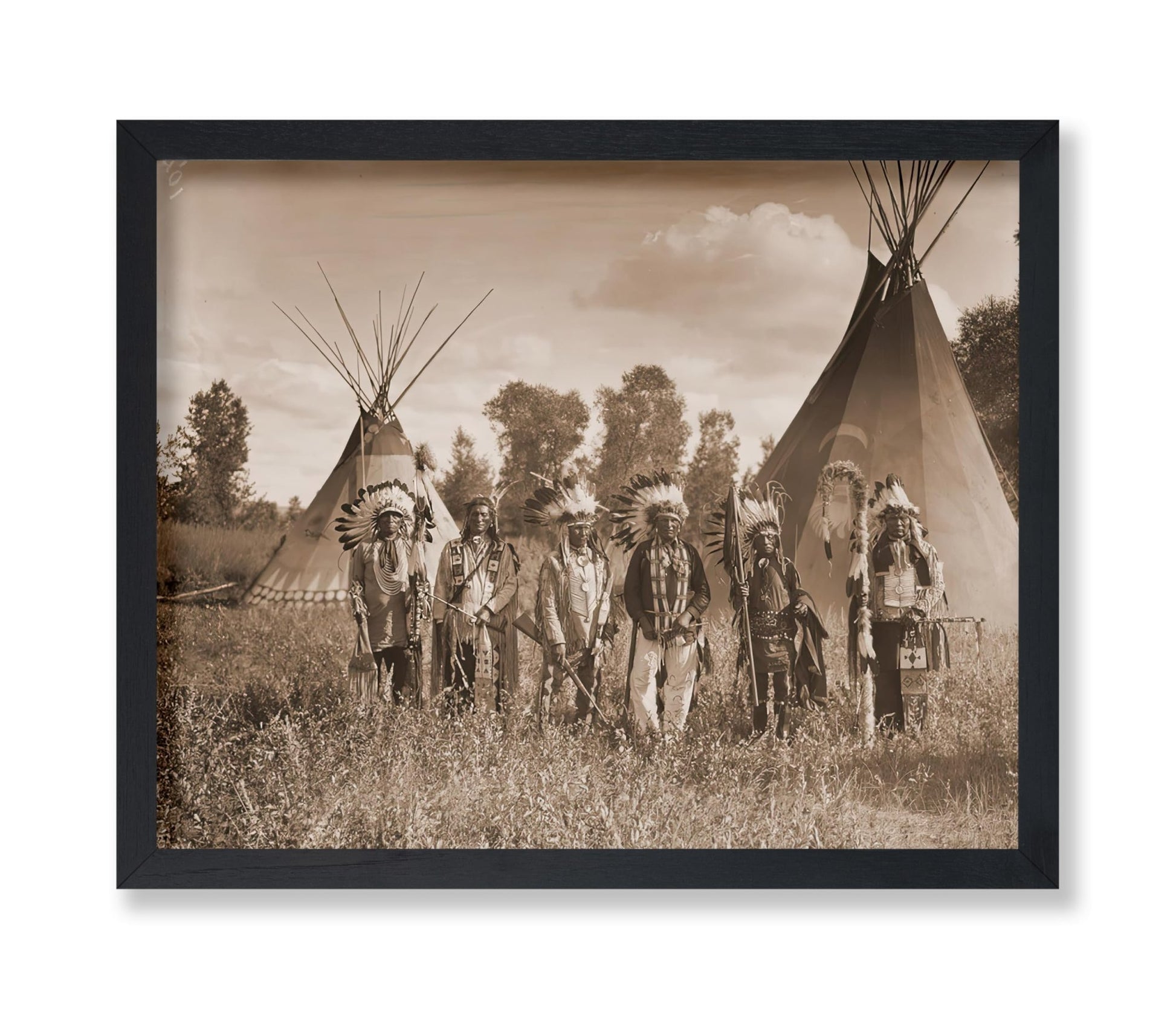 Crow Creek Warriors on the Crow Reservation