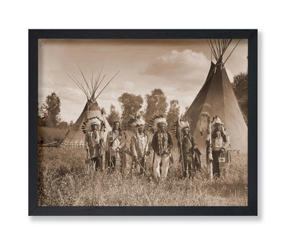 Crow Creek Warriors on the Crow Reservation