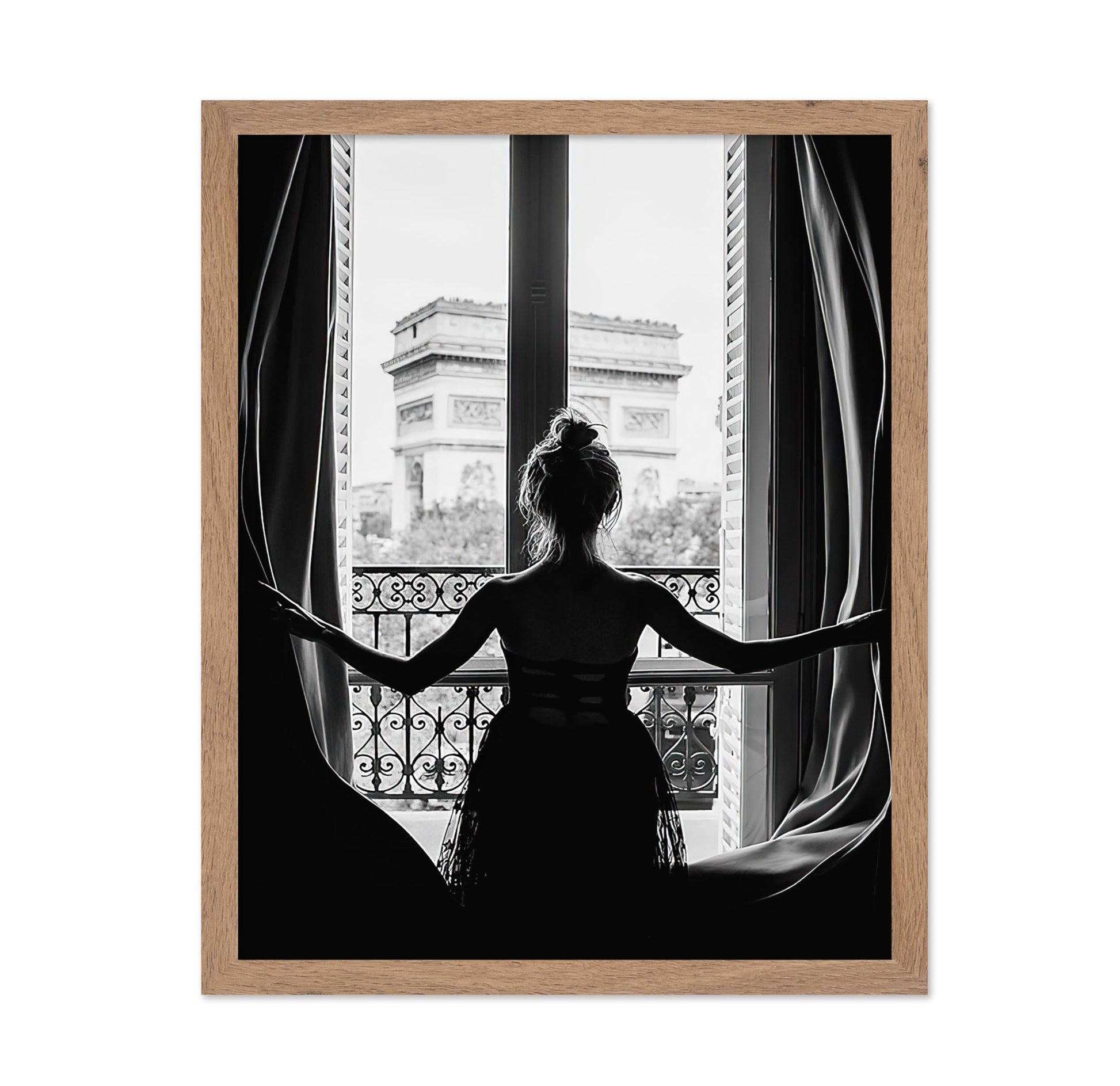 Girl in Paris Window