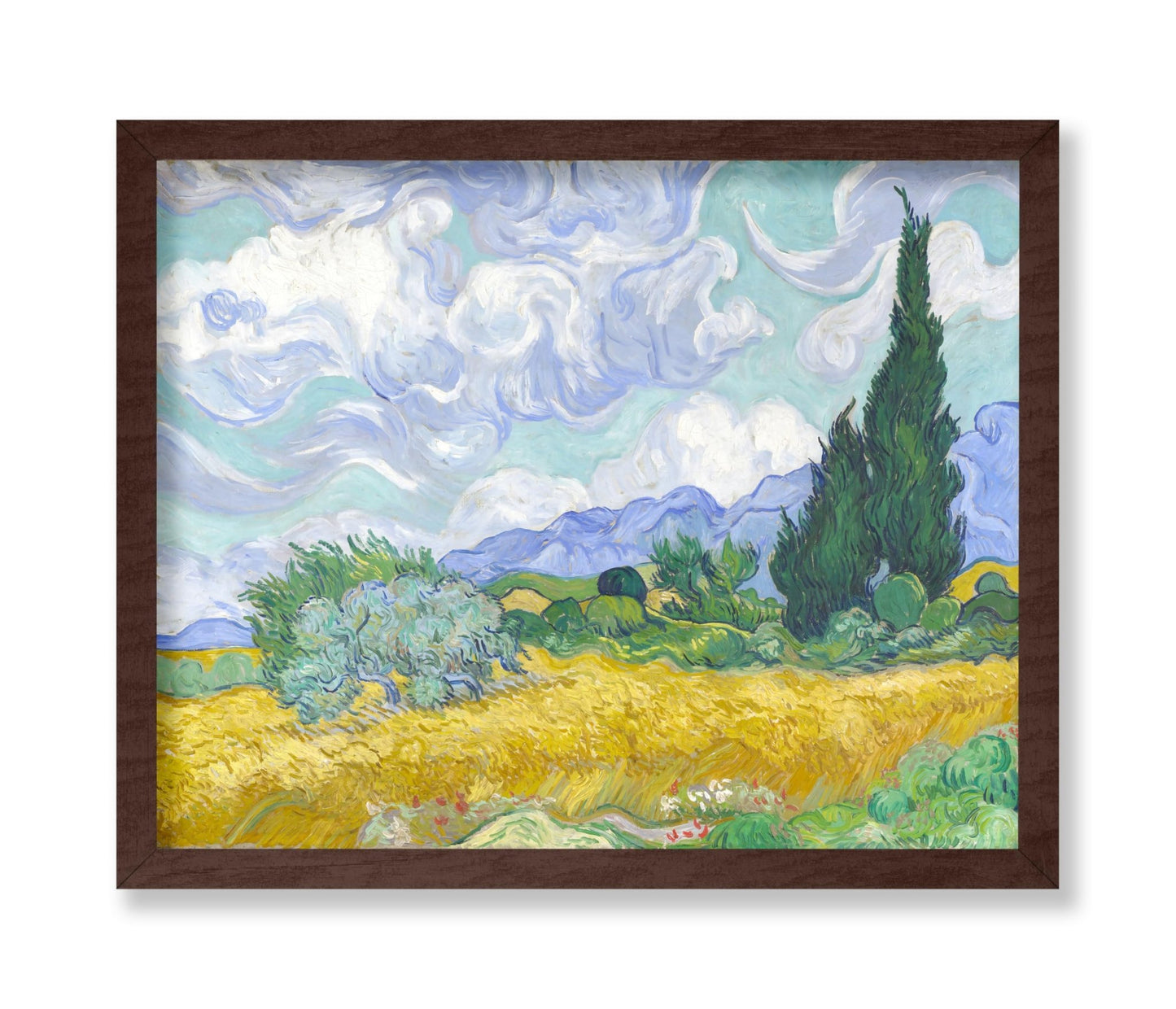 Van Gogh - Wheat Field with Cypresses No1