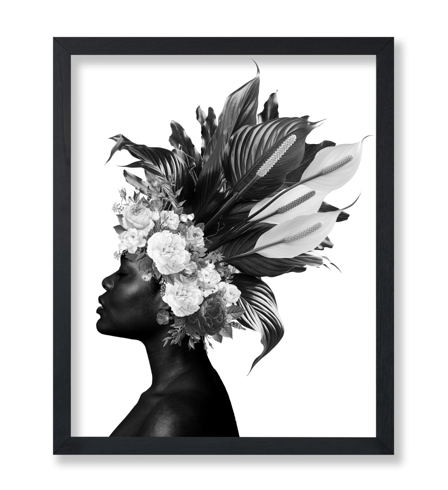 Woman and Flowers