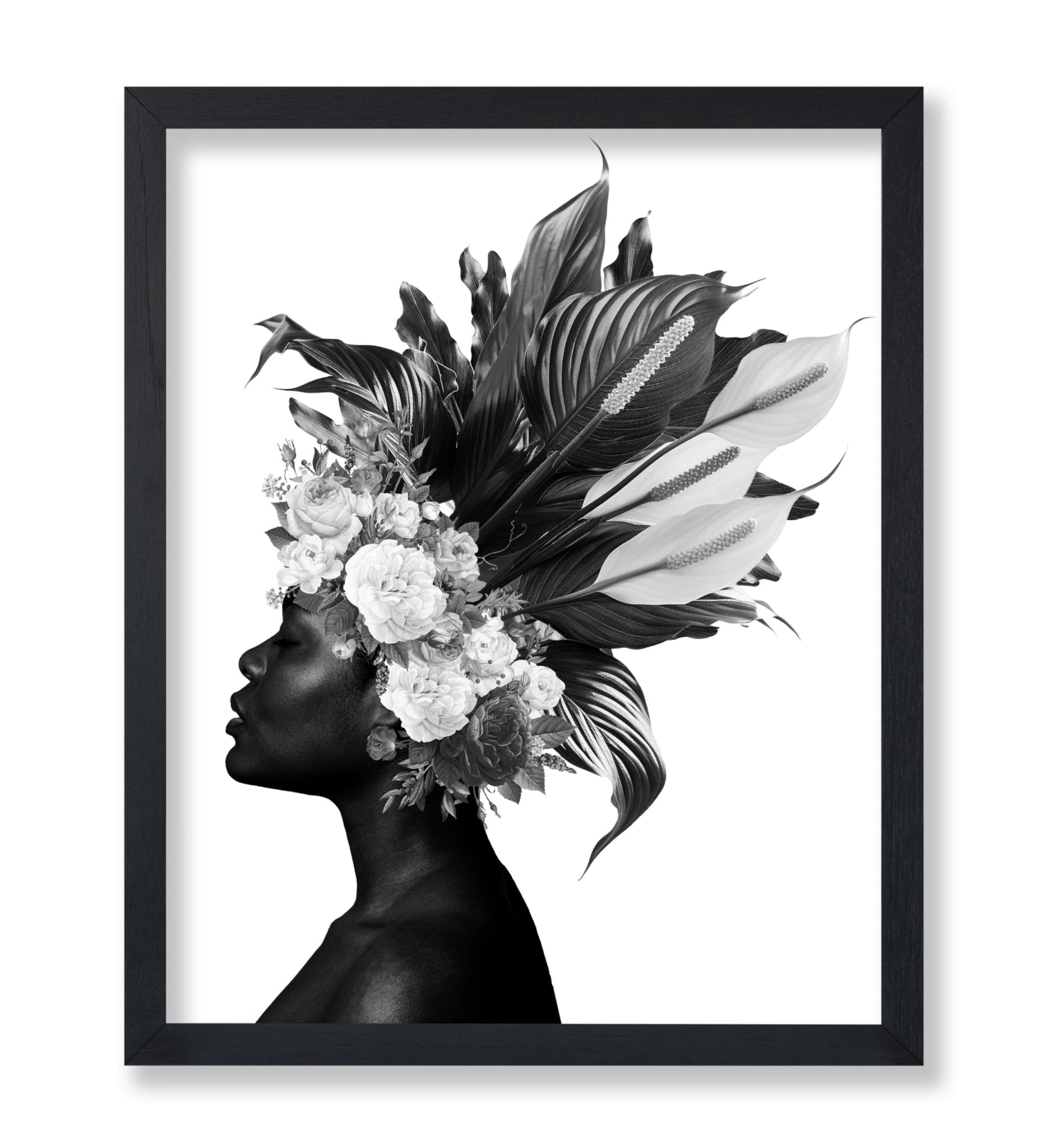 Woman and Flowers