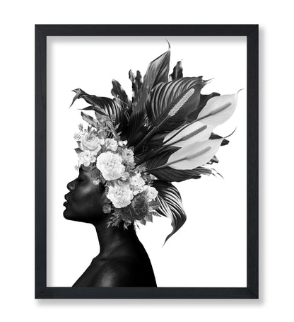 Woman and Flowers