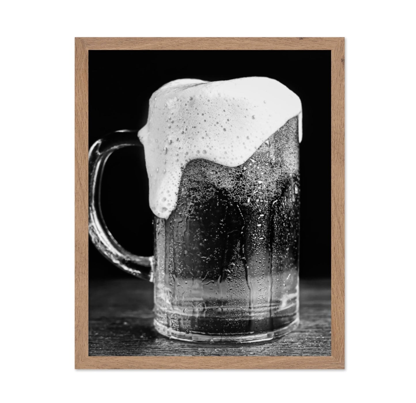 Beer with Foam in Mug