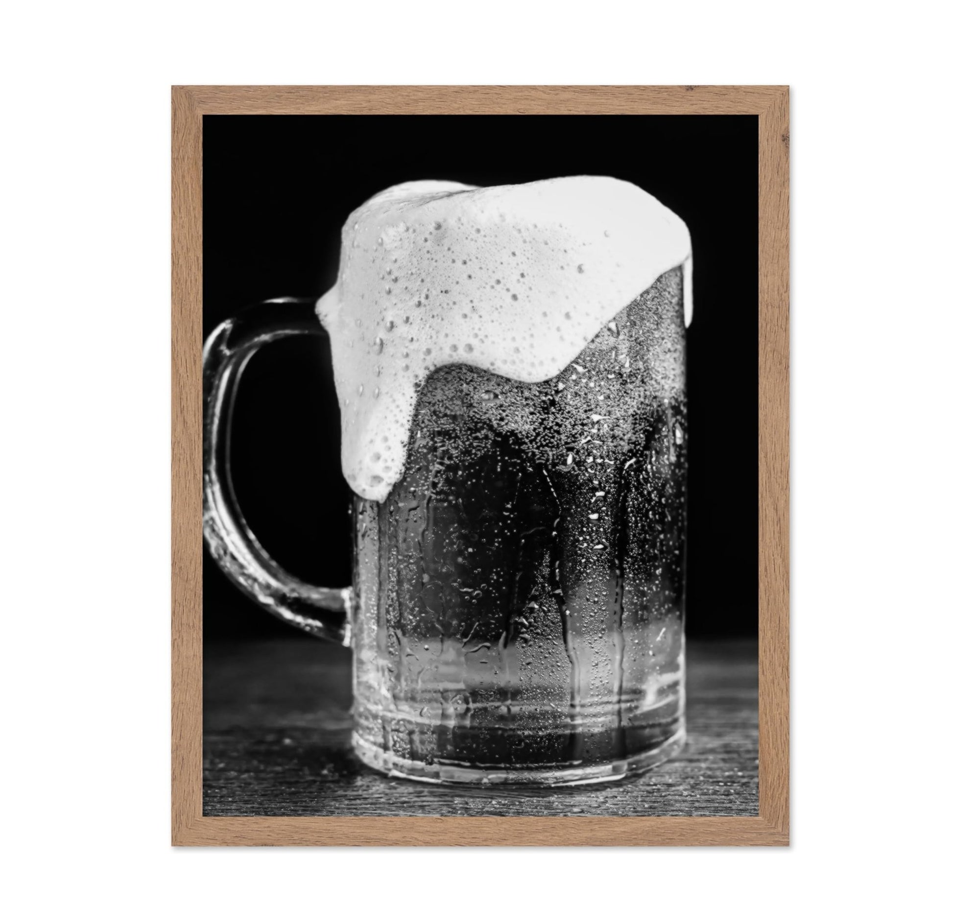 Beer with Foam in Mug