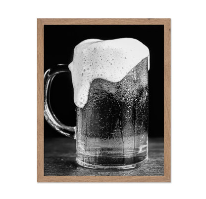 Beer with Foam in Mug
