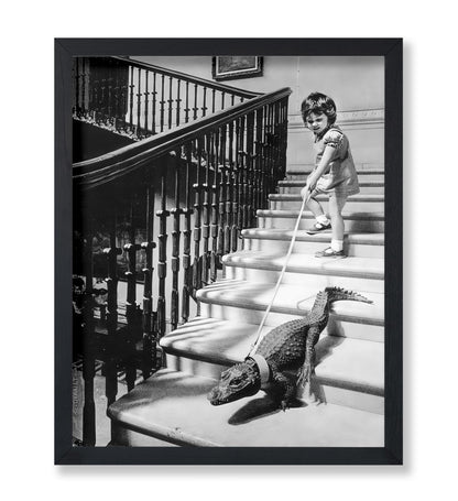 Little Girl and Alligator