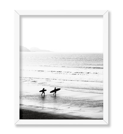 Surfers on the Beach