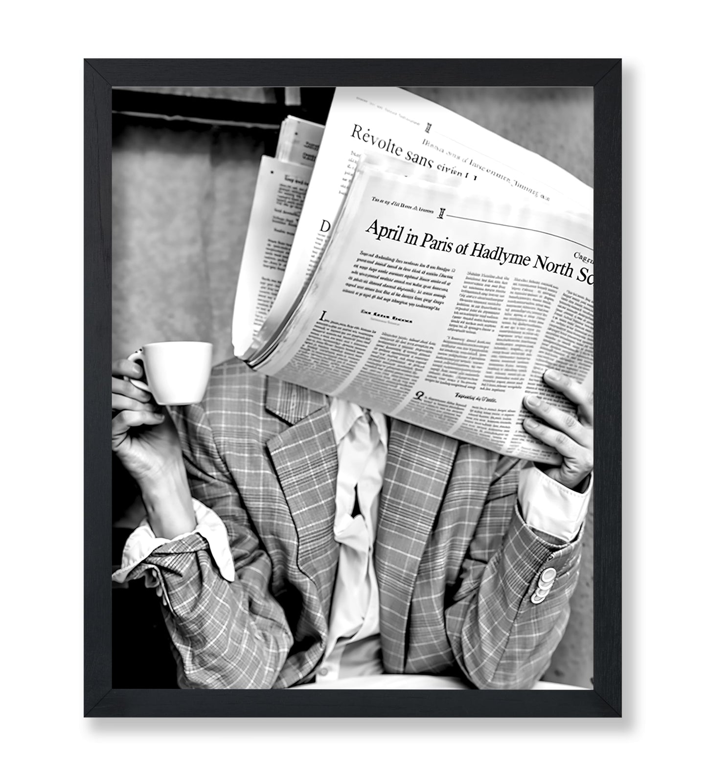 Woman Reading Newspaper