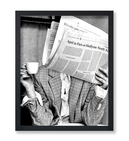 Woman Reading Newspaper