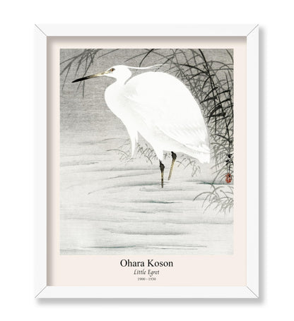 Ohara Koson - Little Egret No1