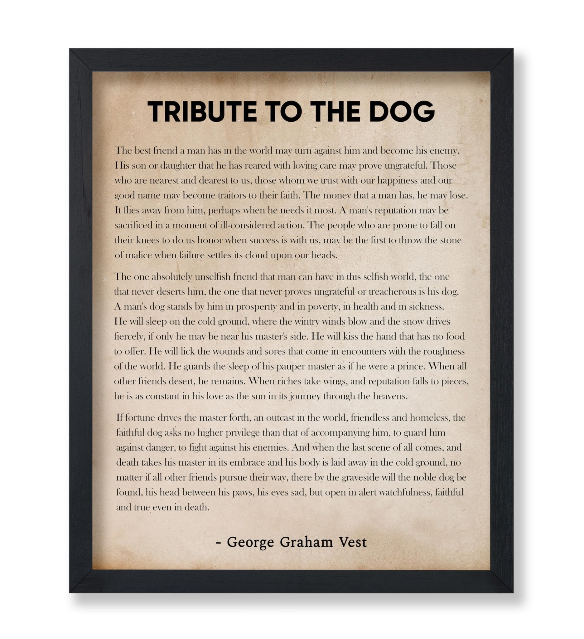Tribute to the Dog