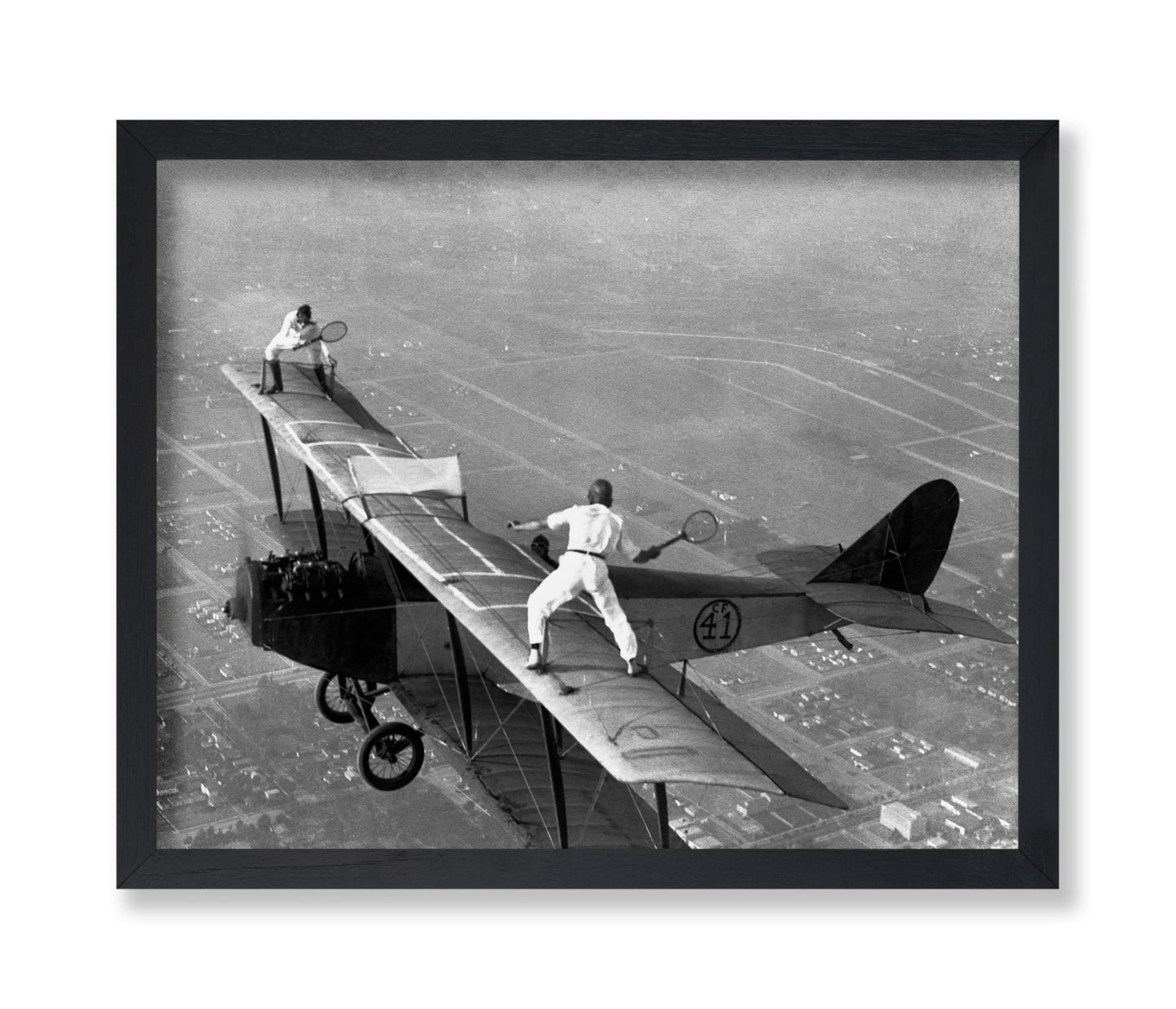 Tennis on Airplane