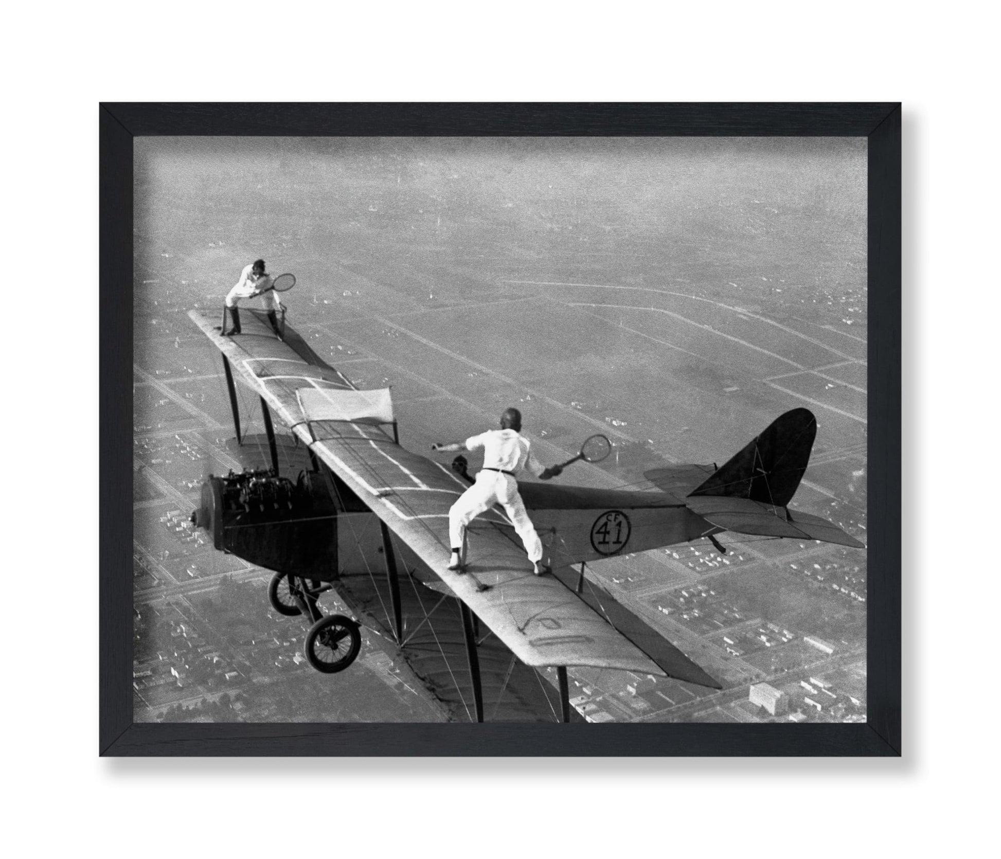 Tennis on Airplane
