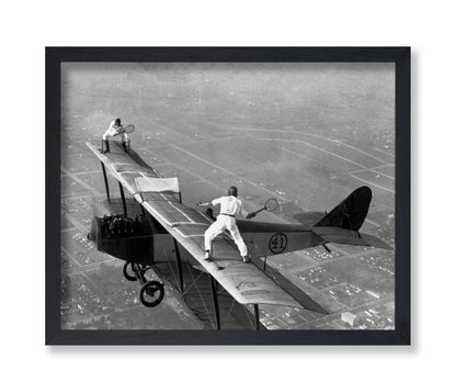 Tennis on Airplane