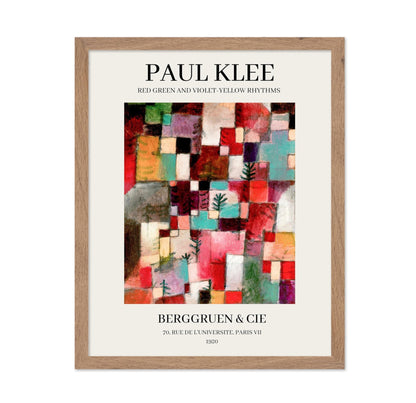 Paul Klee - Red Green And Violet-Yellow Rhythms