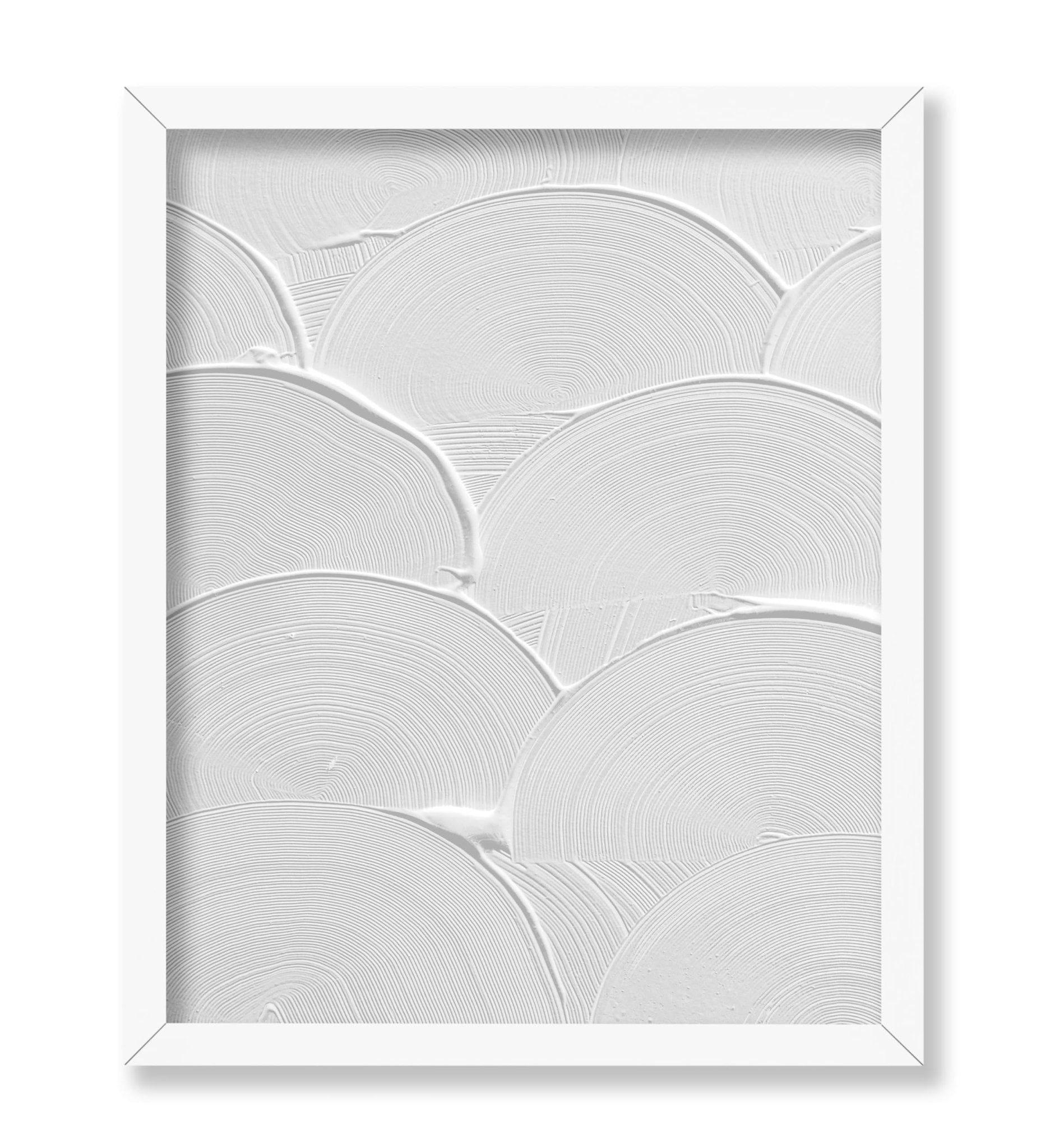 White Curve Brush Stroke